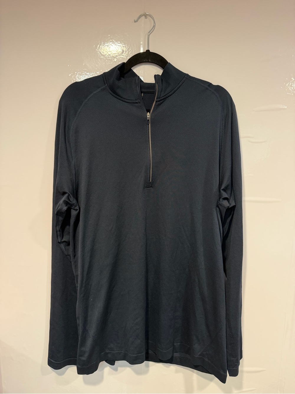 Men's Lululemon Metal Vent Long Sleeve Half-Zip Pullover - Dark‎ Navy